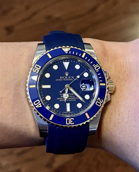 rolex bluesy on rubber strap|Rolex Rubber Strap Options (2024) .